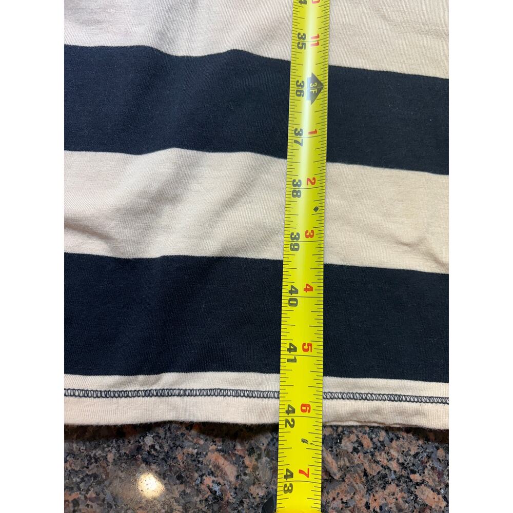 Free People Rugby Stripe Maxi Skirt Cream Black Cotton Blend Size S - Picture 9 of 15